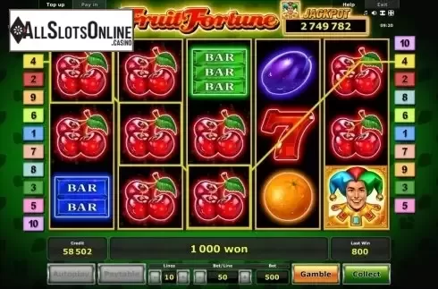 Win. Fruit Fortune from Greentube