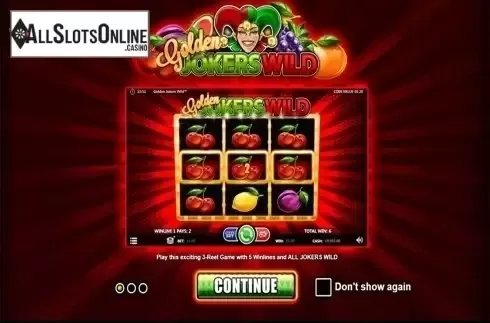 Intro screen 1. Golden Jokers Wild from Betsson Group