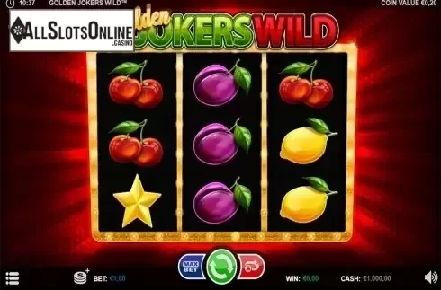 Reels screen. Golden Jokers Wild from Betsson Group