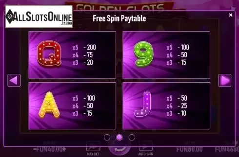 Paytable 2