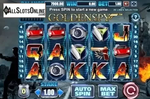 Reel Screen. Golden Spy from Allbet Gaming