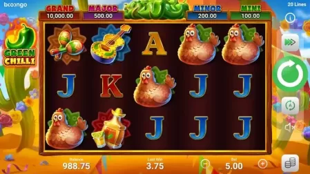Green Chilli slot screenshot 1