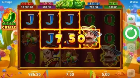 Green Chilli slot screenshot 2