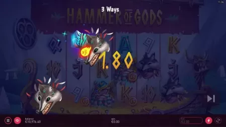 Hammer of Gods slot screenshot 2