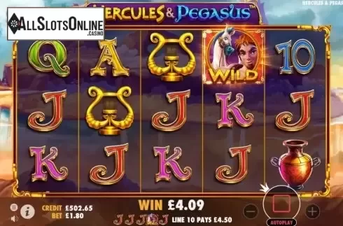 Win Screen 4. Hercules and Pegasus from Pragmatic Play