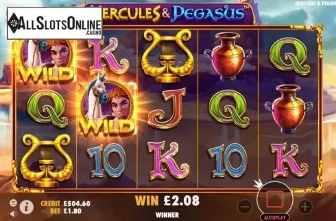 Win Screen 3. Hercules and Pegasus from Pragmatic Play