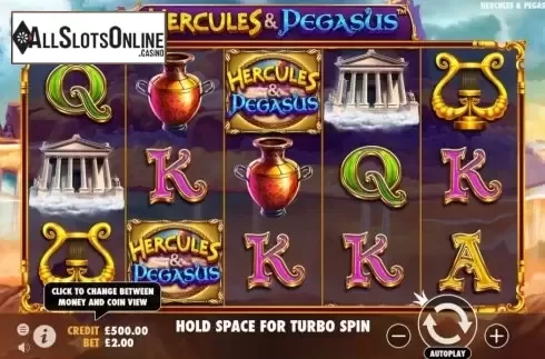 Reel Screen. Hercules and Pegasus from Pragmatic Play