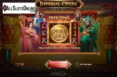 Intro Game screen 3. Imperial Opera from Play'n Go