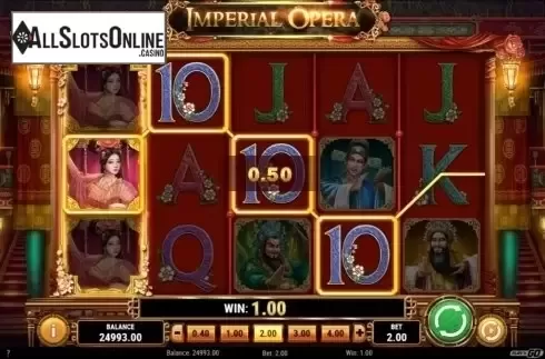 Wild Win screen. Imperial Opera from Play'n Go