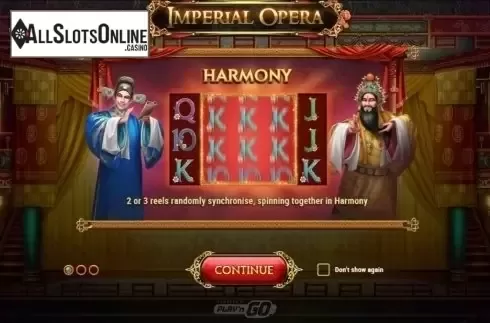 Intro Game screen 1. Imperial Opera from Play'n Go