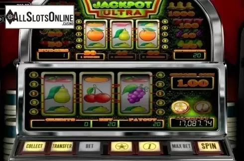 Win Screen . Jackpot Ultra from Betsoft