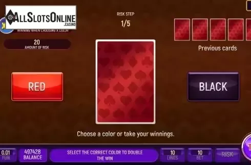 Risk game screen