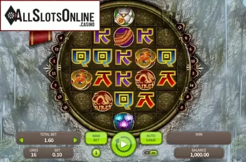 Game Workflow screen. Kailash Mystery from Booongo