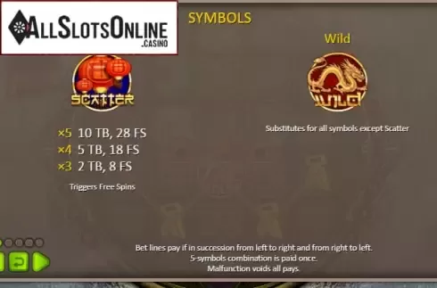 Paytable 1. Kailash Mystery from Booongo