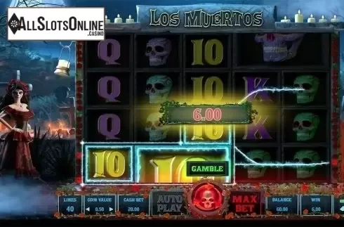 Win screen. Los Muertos (Wazdan) from Wazdan
