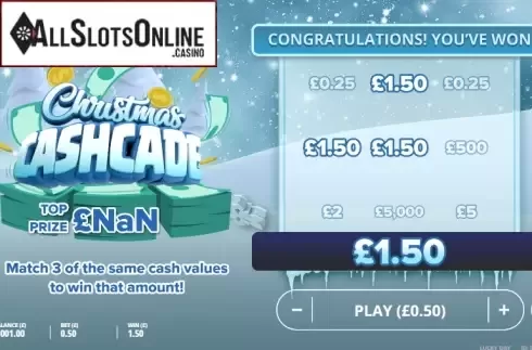 Win screen 1. Lucky Day - Christmas (gamevy) from gamevy