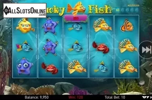 Win Screen. Lucky Fish from Wazdan