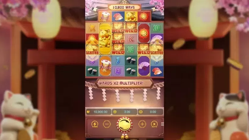 Lucky Neko slot screenshot 
