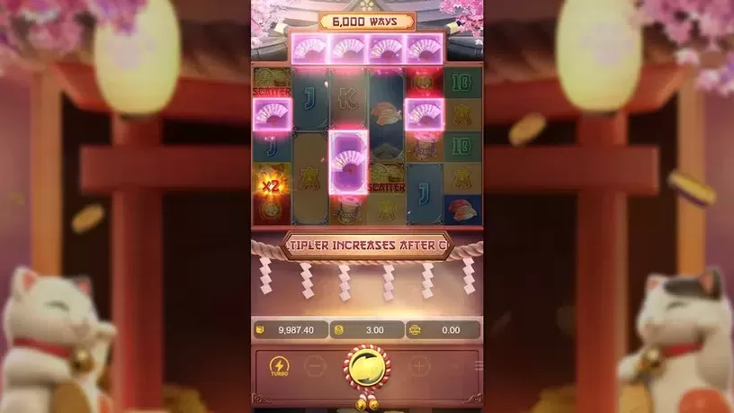 Lucky Neko slot screenshot 3