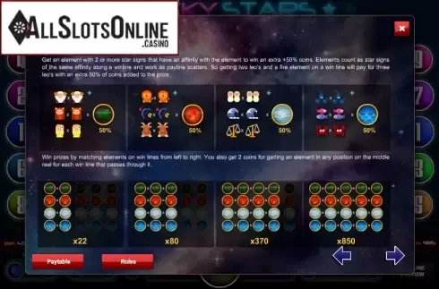 Screen3. Lucky Stars (1X2gaming) from 1X2gaming