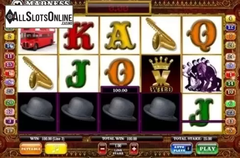 Win Screen . Madness House of Fun from Ash Gaming