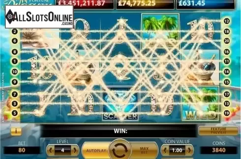 Win screen. Mega fortune dreams from NetEnt