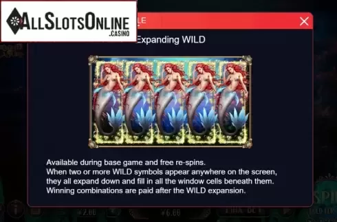 Paytable 1. Mermaid Treasure (XIN Gaming) from XIN Gaming