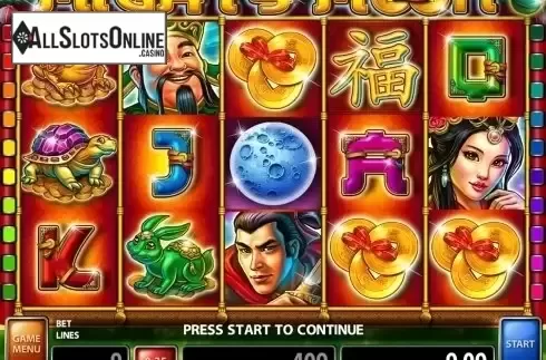 Reels screen. Mighty Moon from Casino Technology