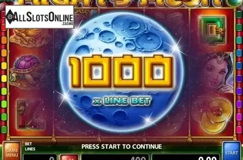 Win screen. Mighty Moon from Casino Technology