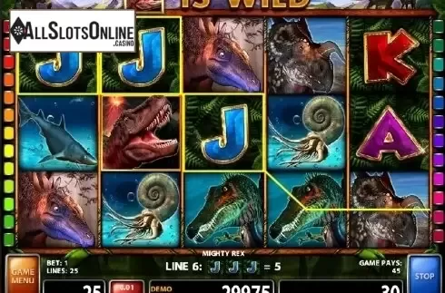 Screen 1. Mighty Rex from Casino Technology