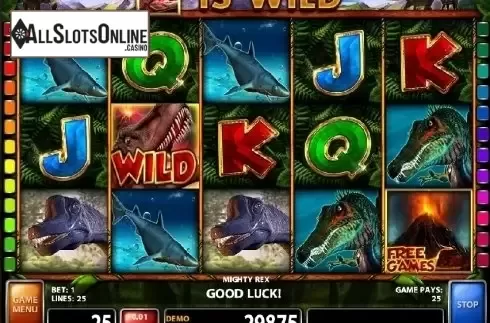 Screen 2. Mighty Rex from Casino Technology