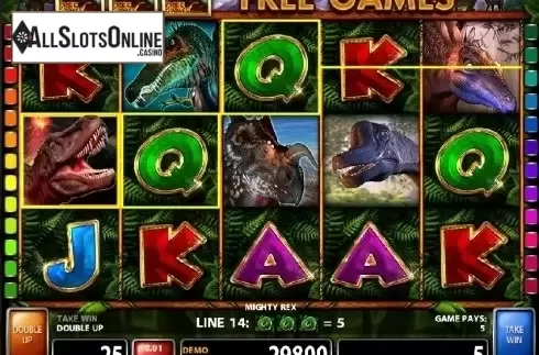 Screen 4. Mighty Rex from Casino Technology