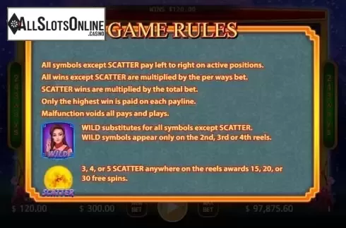 Wild and Scatter screen