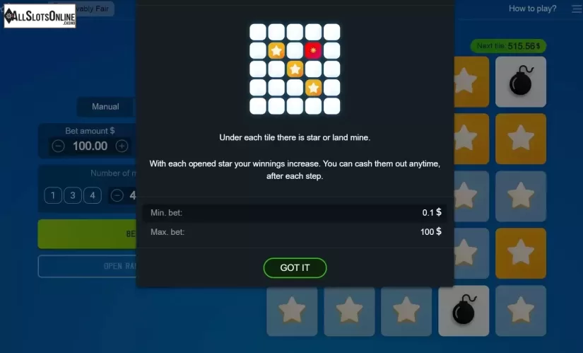 Paytable