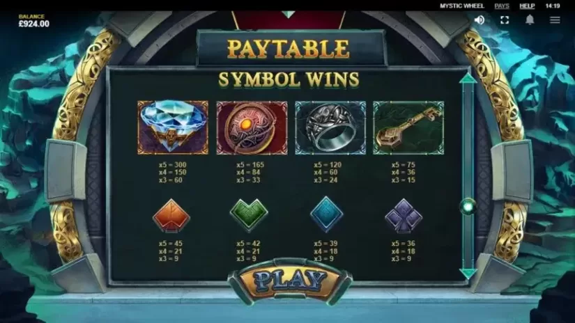 Mystic Wheel slot screenshot 2