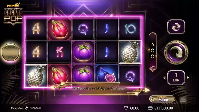 PapayaPop slot screenshot 1