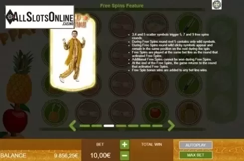 Free Spins. Pikotaros Pineapple Pen from Ganapati
