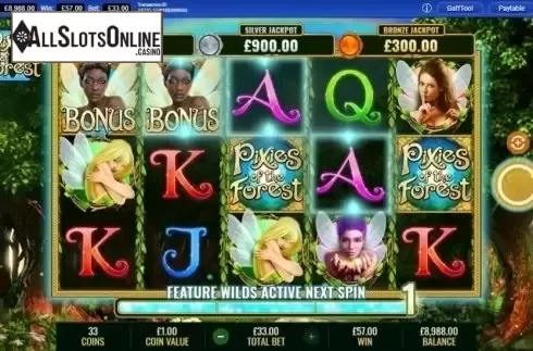 Feature Triggered. Pixies of the Forest 2 from IGT