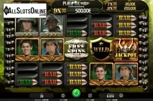 Reel Screen. Platoon Wild Progressive from iSoftBet