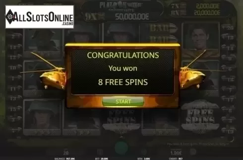 Free Spins Triggered. Platoon Wild Progressive from iSoftBet