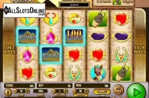 Game Workflow screen. Queen of Queens II from Habanero