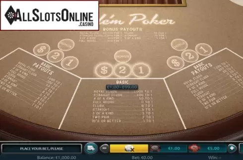 Start Screen. Ride'm Poker (Nucleus Gaming) from Nucleus Gaming