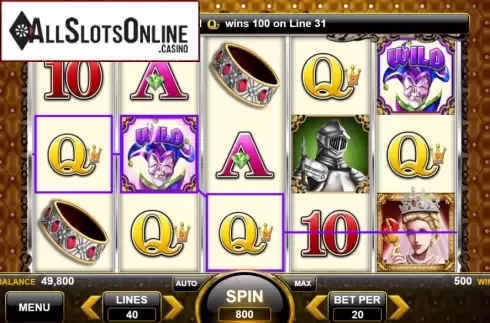 Reel Screen 2. Royal Queen from Spin Games