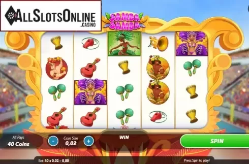 Reel Screen. Samba Samba from Roxor Gaming