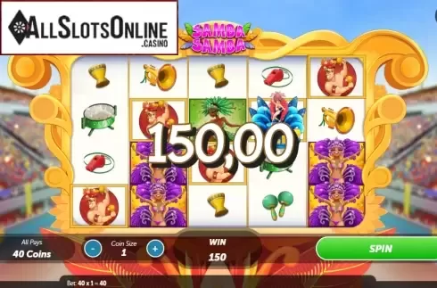 Win Screen 2. Samba Samba from Roxor Gaming