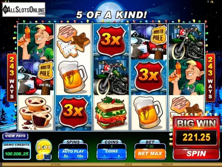 Screen7. Santa's Wild Ride from Microgaming
