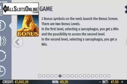 Feature screen 2. Secret of Sphinx from Octavian Gaming