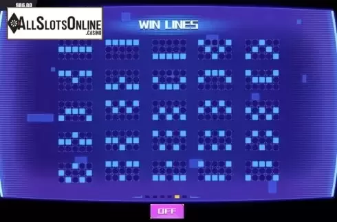Paylines screen. Shining Stars from Dream Tech