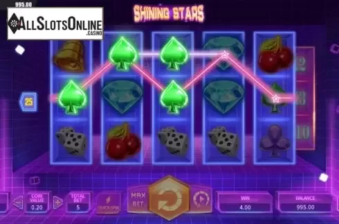 Win screen. Shining Stars from Dream Tech