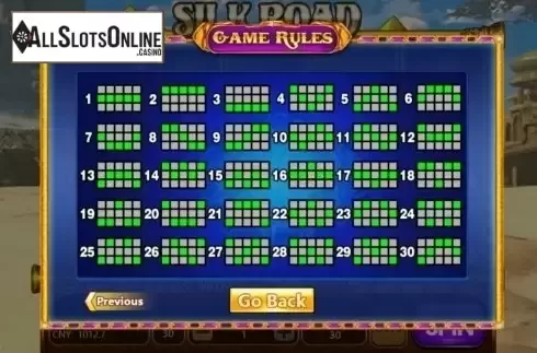 Paylines. Silk Road (Aiwin Gaming) from Aiwin Games